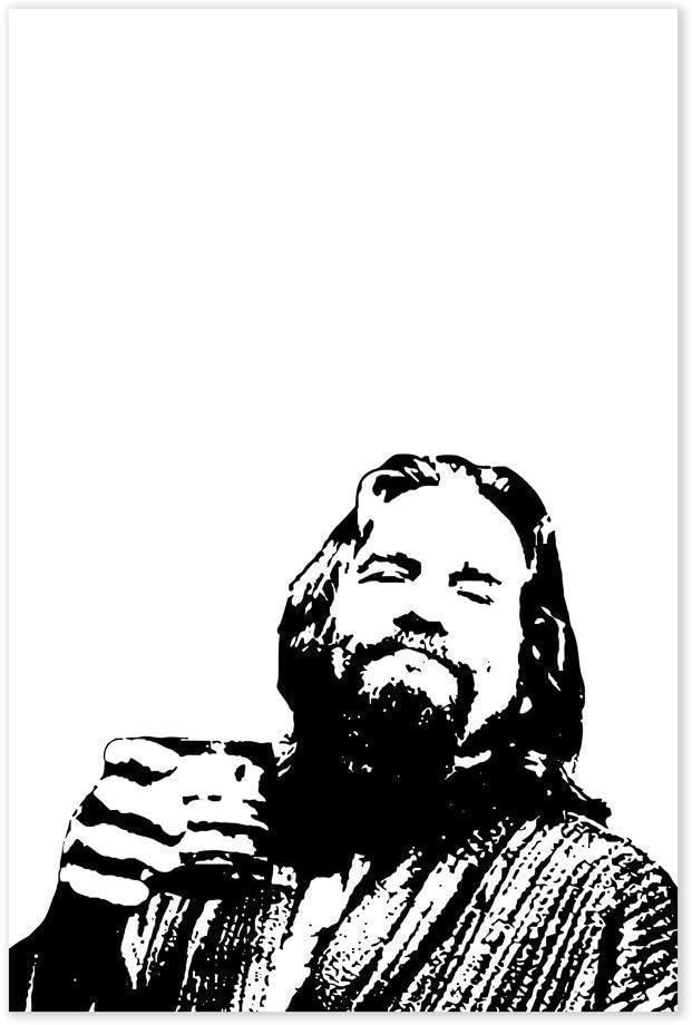 The Dude Abides Big Lebowski Movie Poster