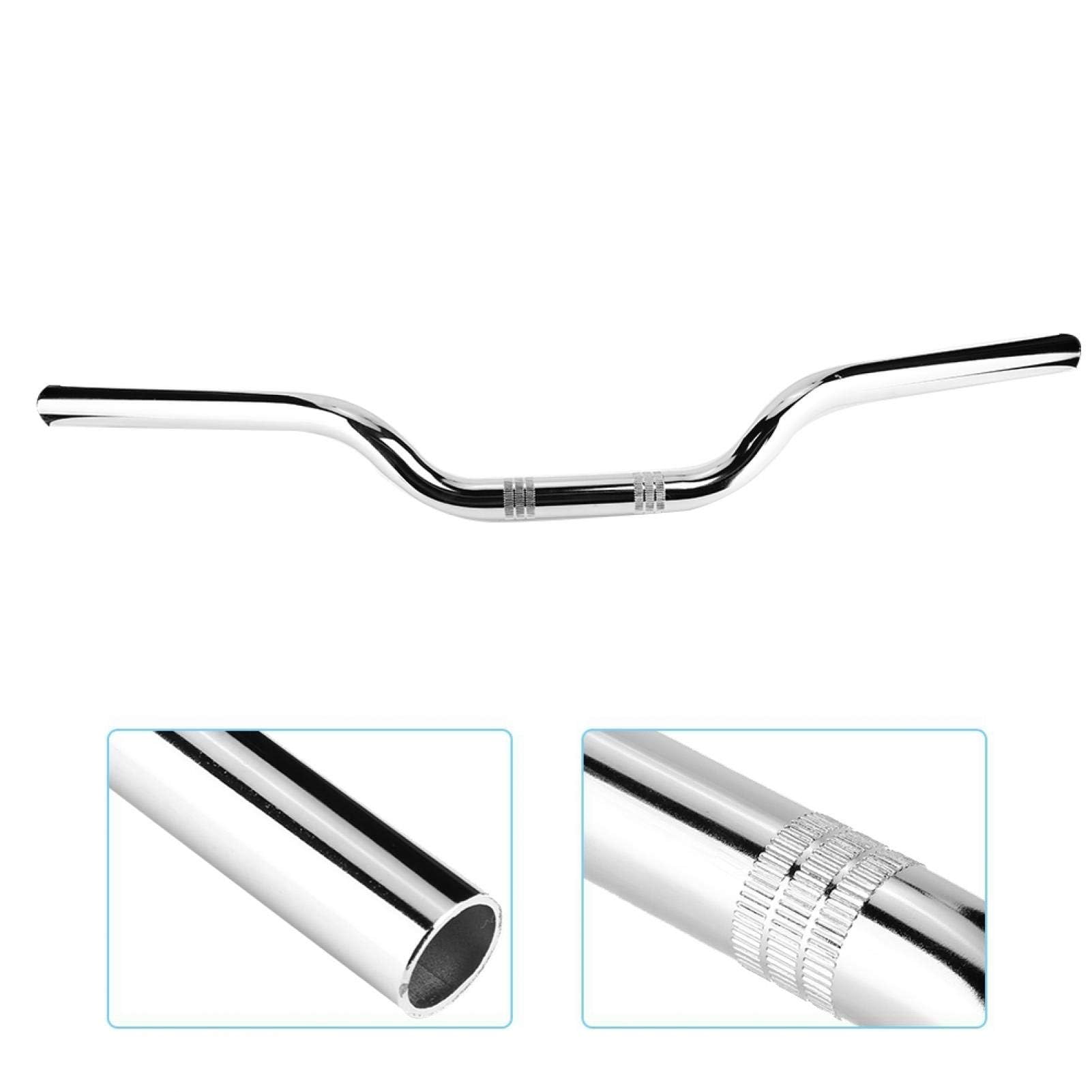 Yctze Manillar de Moto de Acero de 25 mm para Sportster XL 883 1200 (Cromado) - Apto para Manillar o Bar de 25 mm