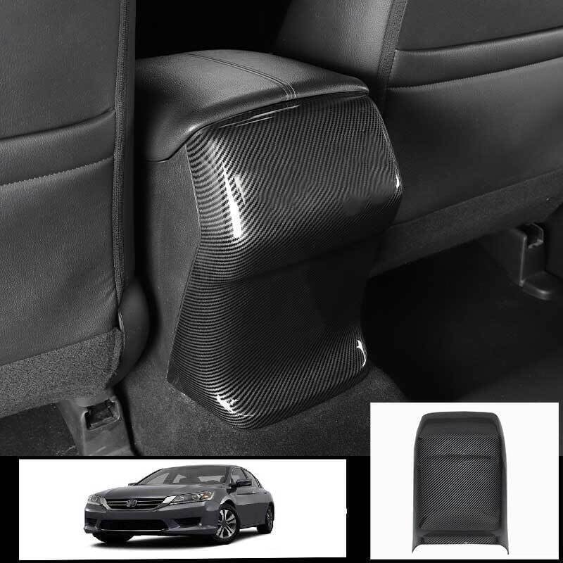 for Honda for Accord LX 2013-2017 Carbon Fiber Rear Kick Panel Cover Trim ABS-