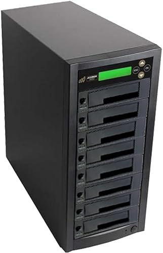 Miniatura 20 de Acumen Disc Duplicadora de discos duros 1 a 1 – 18 GB/minuto – Copiadora independiente y desinfectante/borrador compatible con DOD para múltiples