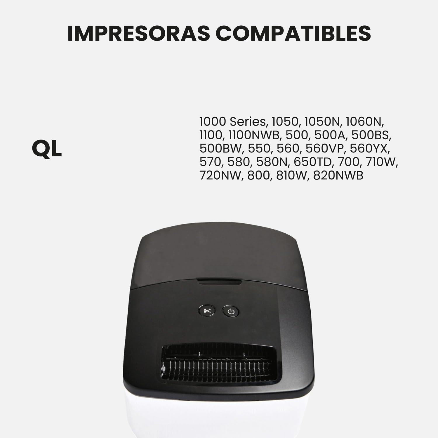 Rollo de Etiquetas Cinta Continua 29mm x 30.48m DK-22210 para Brother QL 10 Unidades