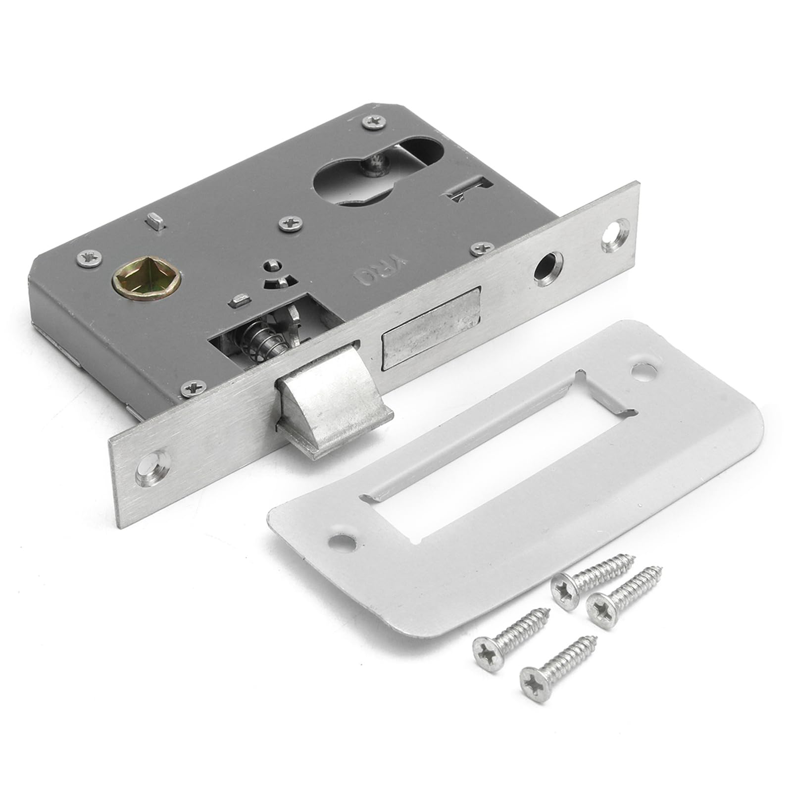 Wuyangcun Stainless Steel Interior Door Lock Body Latch Mechanism 125mm/4.92in for Wooden Metal Doors