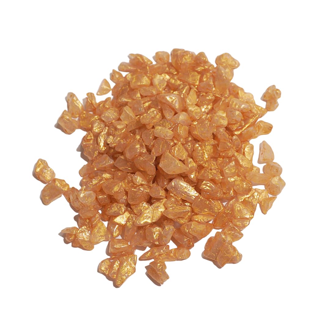 BanteyBanatey® Metallic Golden Stones Pack of 250 Grams | Stone for Home Decor Decorative Stones for Aquarium Fish Tank, Resin Stones for Resin Art, Clock Art, lippon Art, Mandala Art-image-29
