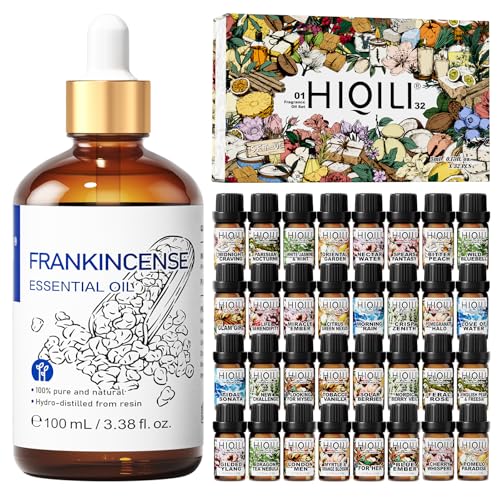 Aceite Esencial de Incienso 100ml + 32 Aceites 5ml Set