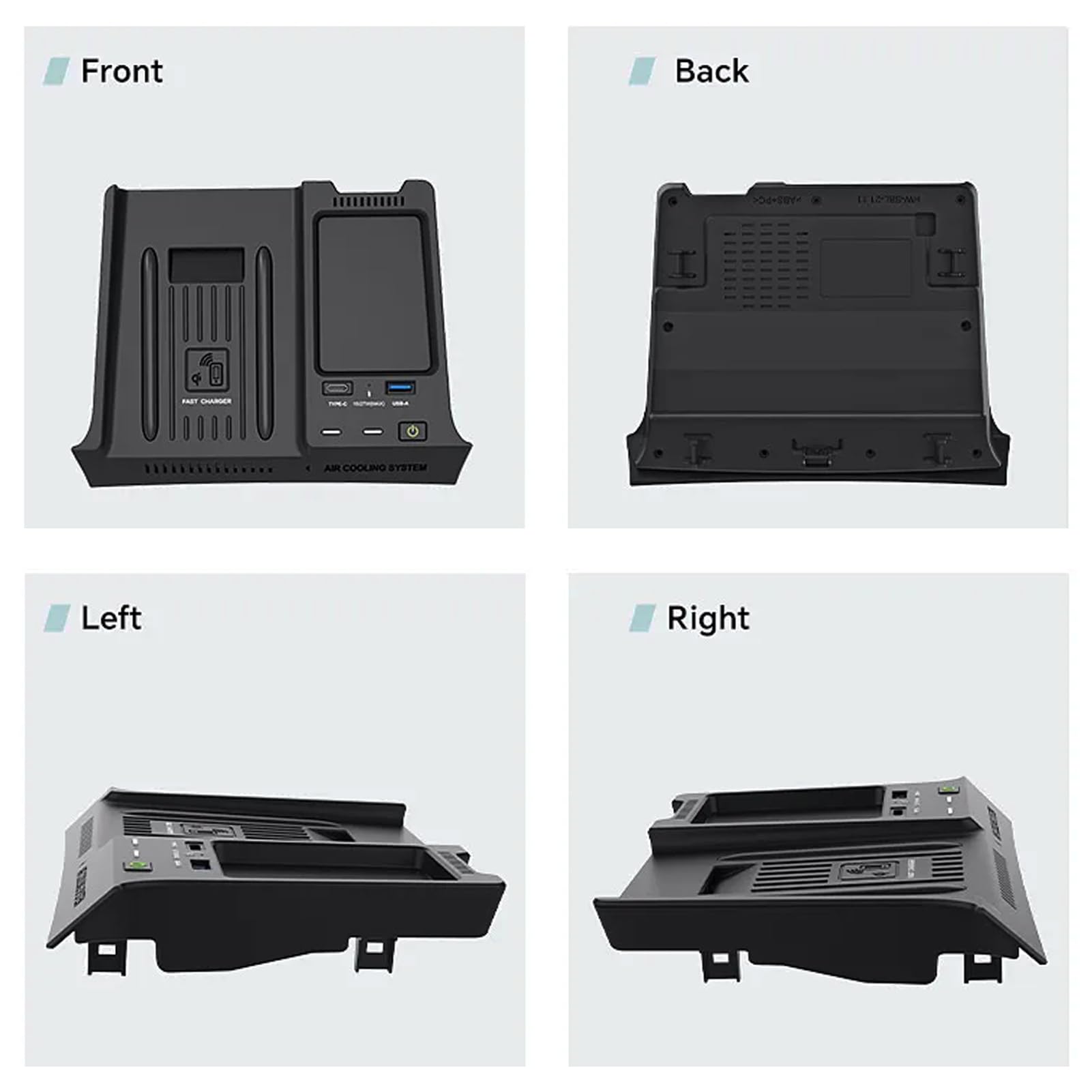 Ładowarka Samochodowa z 15W Bezprzewodowa + 27W USB i Typu C do Subaru Forester 2019 2020 2021 2022 2023 2024 Konsola środkowa Akcesoria do Tuningu Wnętrza dla i-Phone Sam-sung