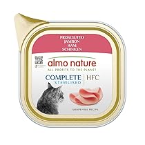 Almo Nature HFC Complete Sterilised, Alimento Umido per Gatti Adulti – Prosciutto – 85g, Confezione da 17