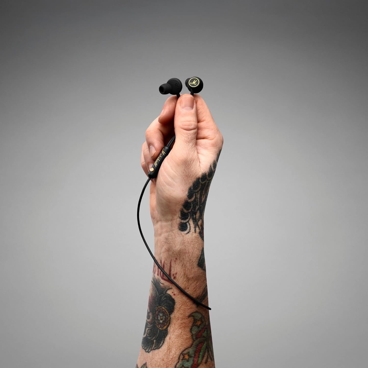 Marshall Mode EQ In-ear Auricolari, Nero e ottone