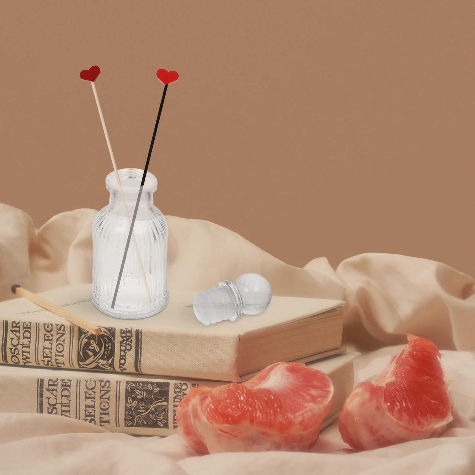 Didiseaon Essential Oil Diffuser Sticks Aromatherapy Set Rattan Perfume Diffuser for Home Decor 20pcs