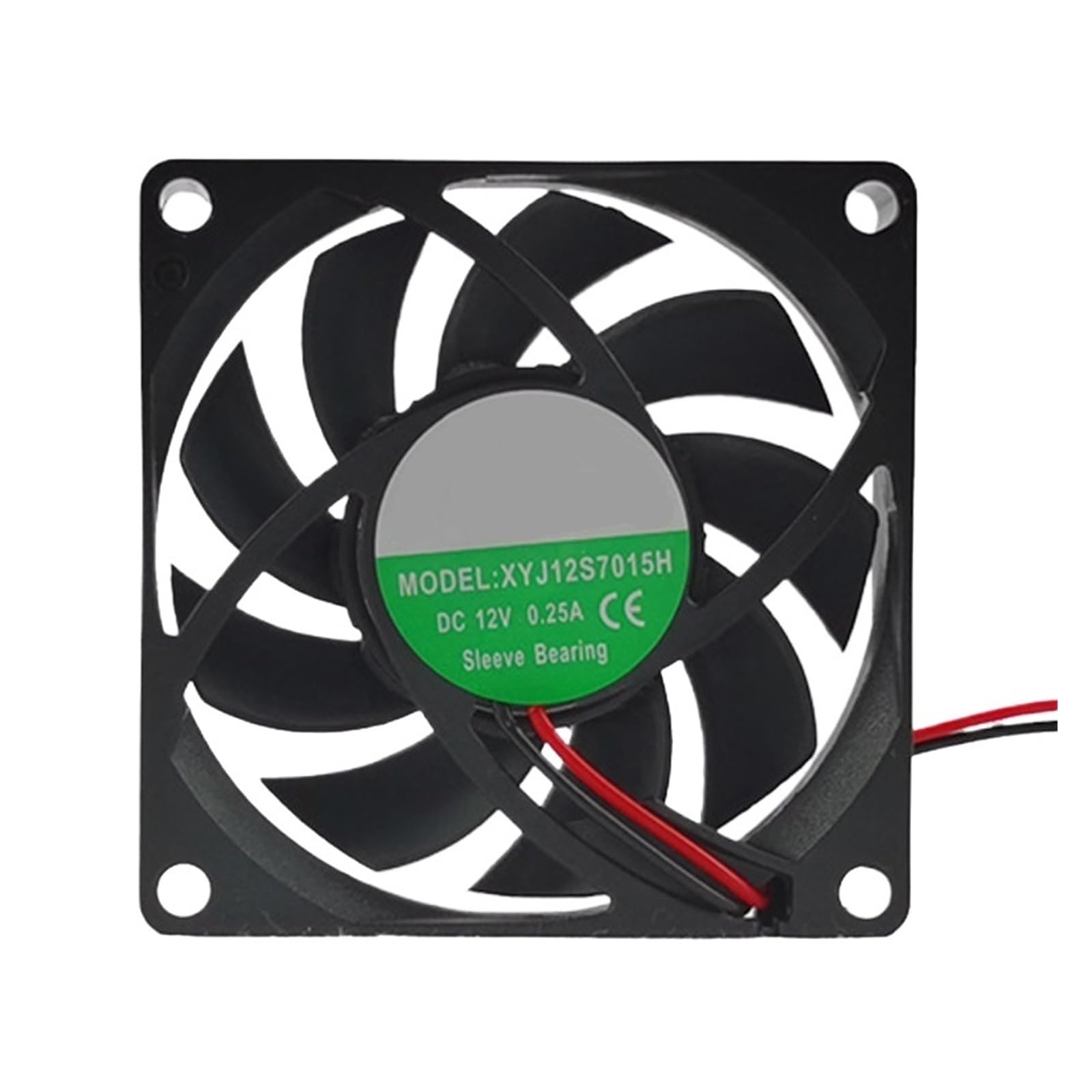 PEQYUACTE XYJ12S7015H XYJ24S7015H DC12V/24V 0.25A 3W 7cm 70x70x15mm DC Cooling Fan(XYJ12S7015H)