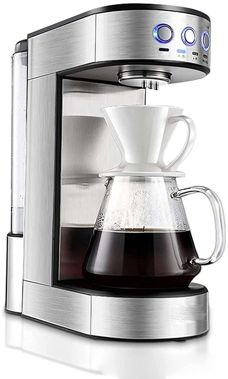 W Pełni Automatyczny Ekspres Do Kawy Ziarnistej Amerykańskiej Małej Herbaty Ze Stali Nierdzewnej, 1650 W, 1,8 L, Do Espresso I Cappuccino,