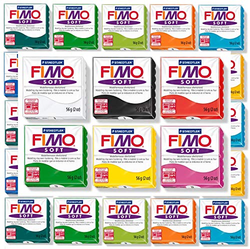 12 argille assortite FIMO STARTER PACK 12 COLOUR MULTI-COLOUR PACK_ASSORTED BLOCKS_CREATIVE ARTS & CRAFTS by FIMO