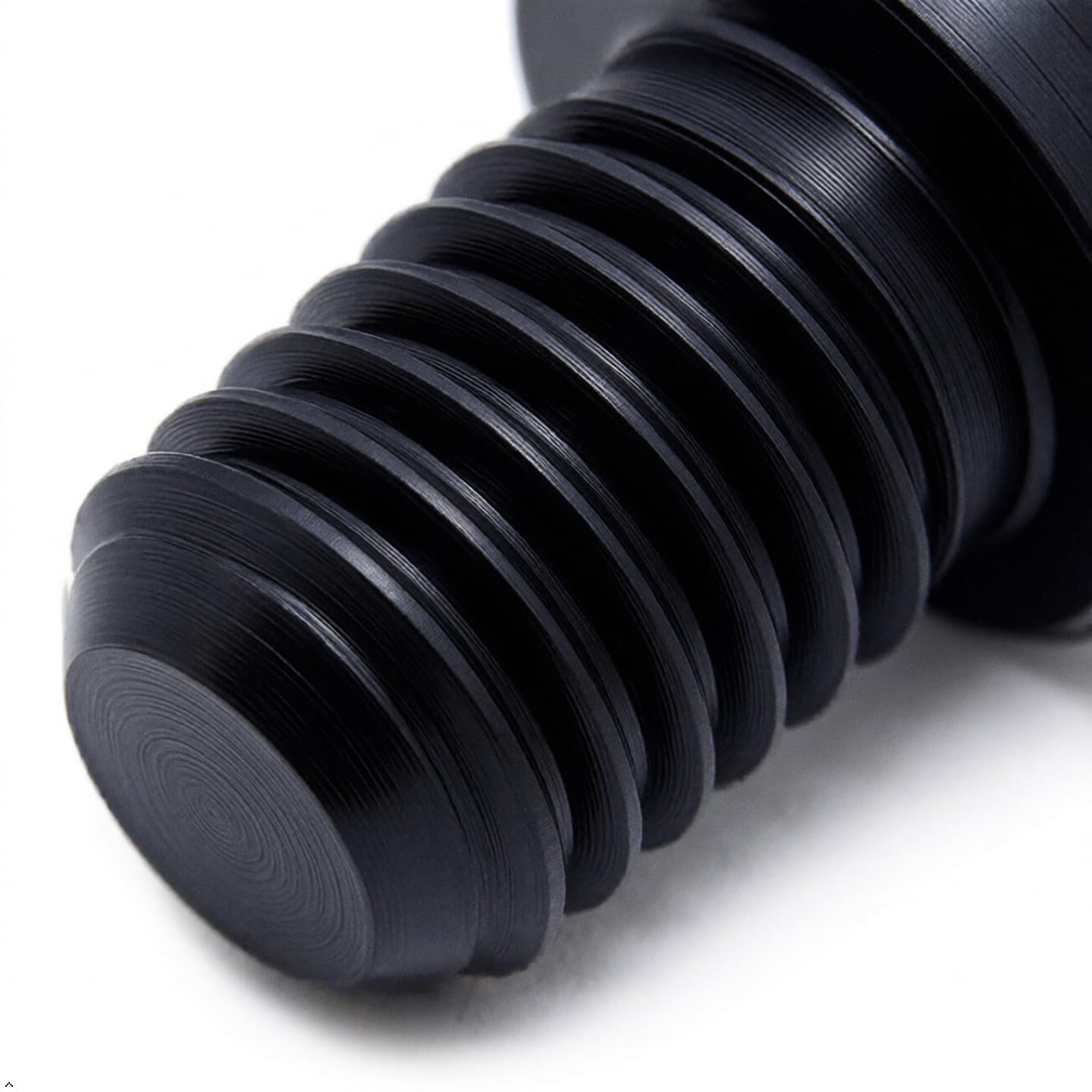 Set di punte e cuscinetti per altoparlanti M6, alluminio nero, Ø10 mm cono con radius pad Ø20 mm, ammortizzatori vibrazioni HiFi