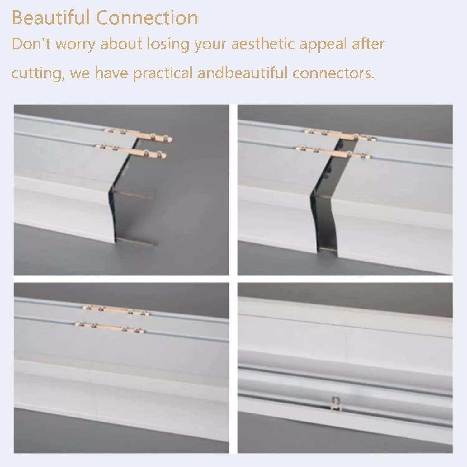 Aluminum Alloy Double Row Ceiling Curtain Track - Integrated Box Baffle for Bay Window Room Divider & RV - Easy Installation, Versatile, Durable, Space-Saving Solution (Top Mounted 100cm)