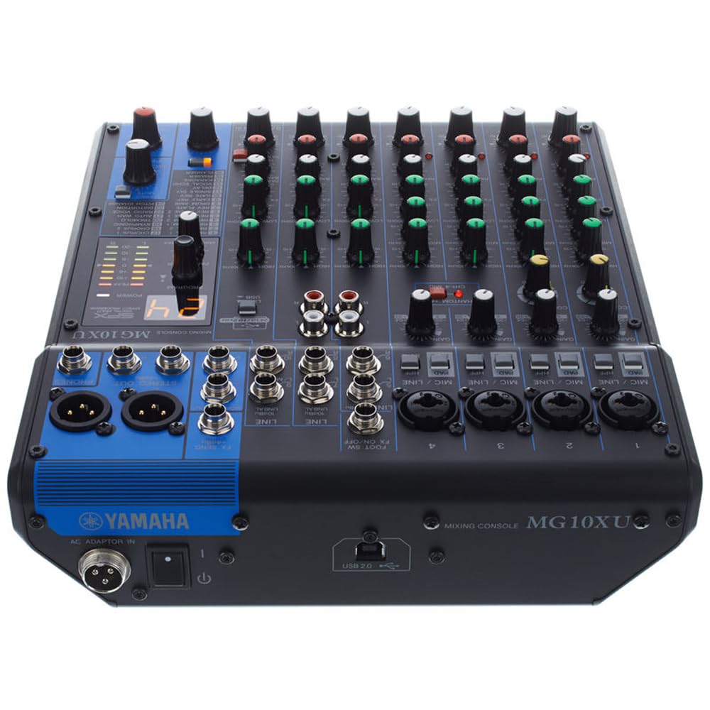 Yamaha Mesa de Som Analógica MG10XU 10 Canais com Interface USB