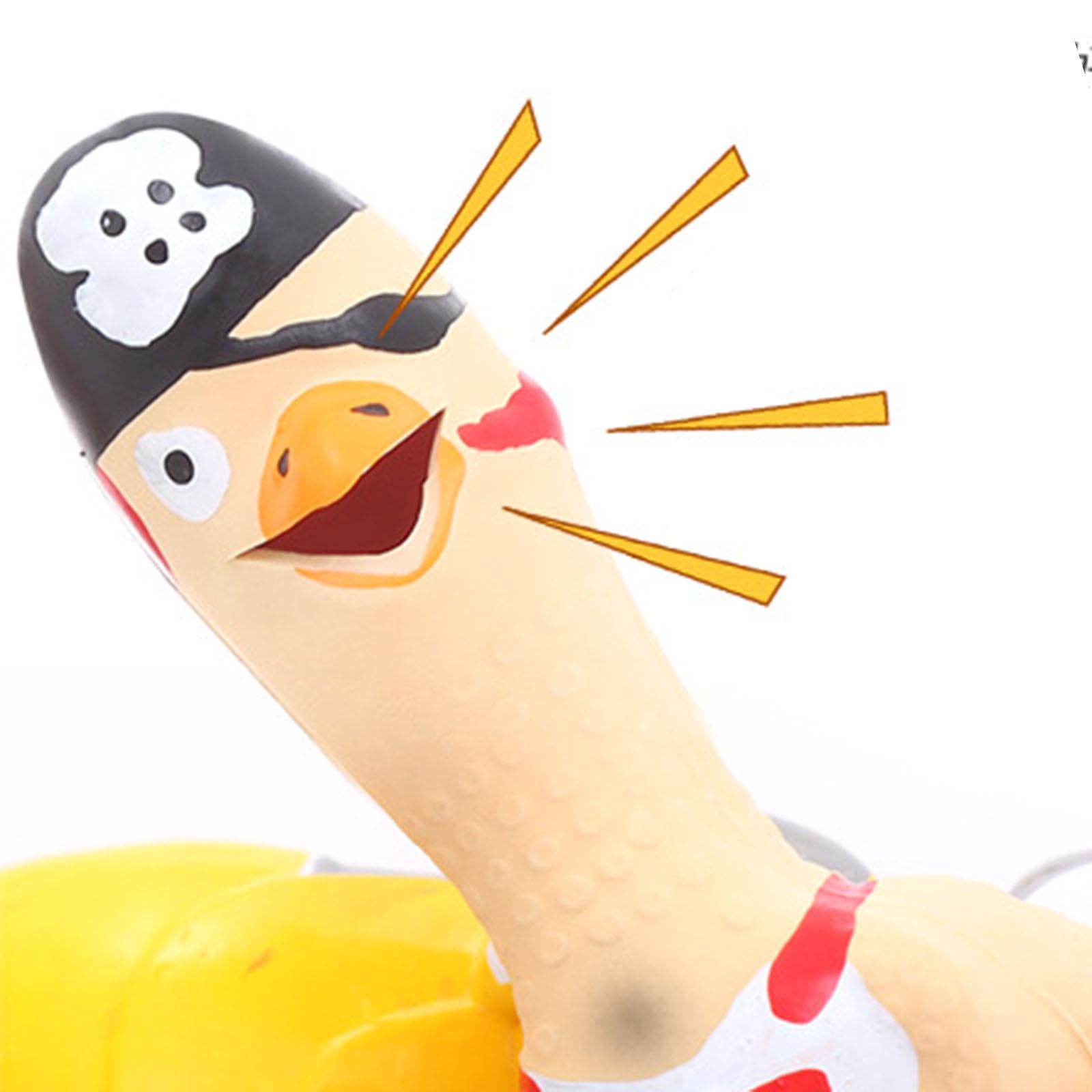 Amazon.co.jp: PEWETE 鳴き声の出るニワトリのおもちゃ、叫ぶニワトリ