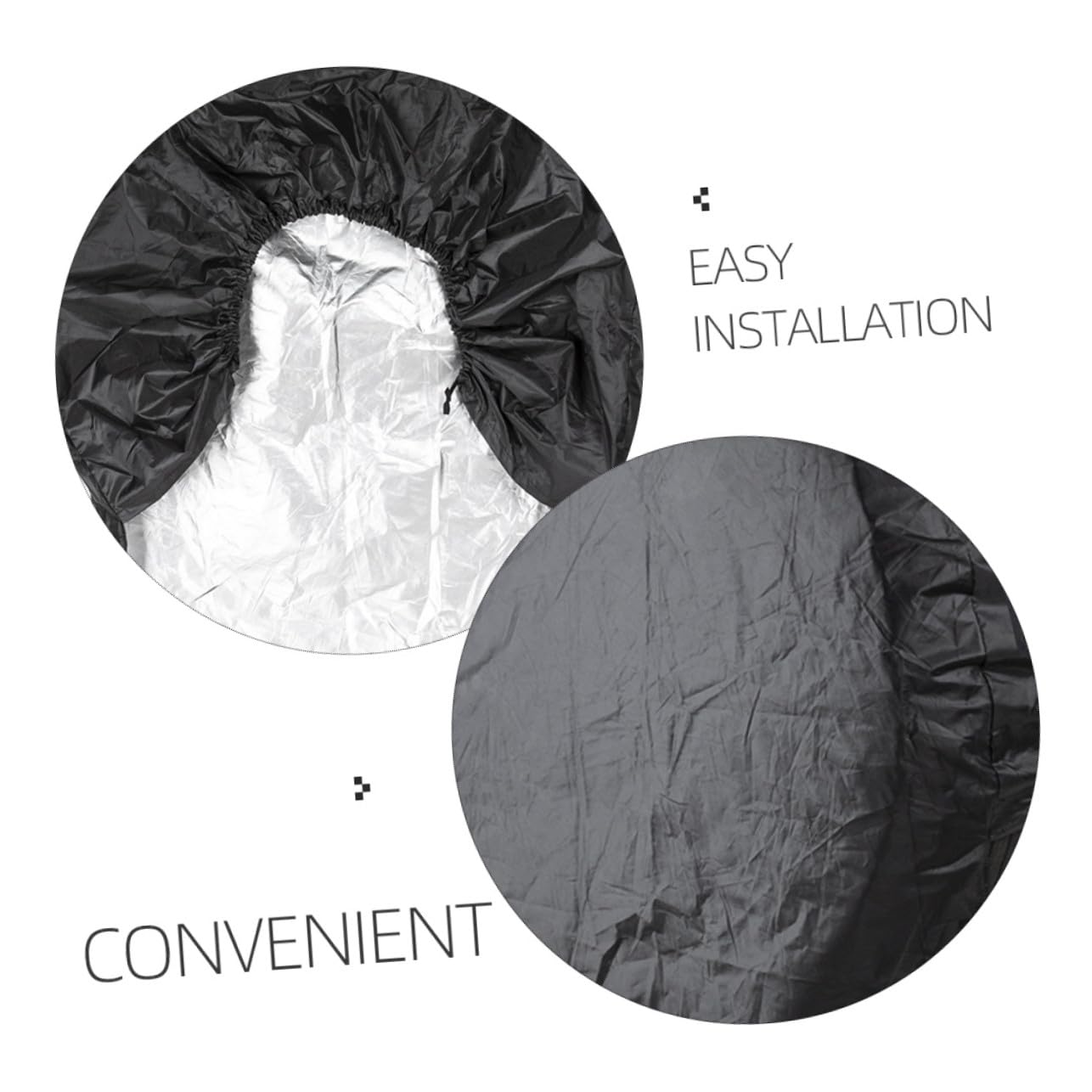 Abaodam 4pezzi Copriruota per Auto e Camper Protezione Copriruota per Pneumatici di Scorta Resistente all Usura