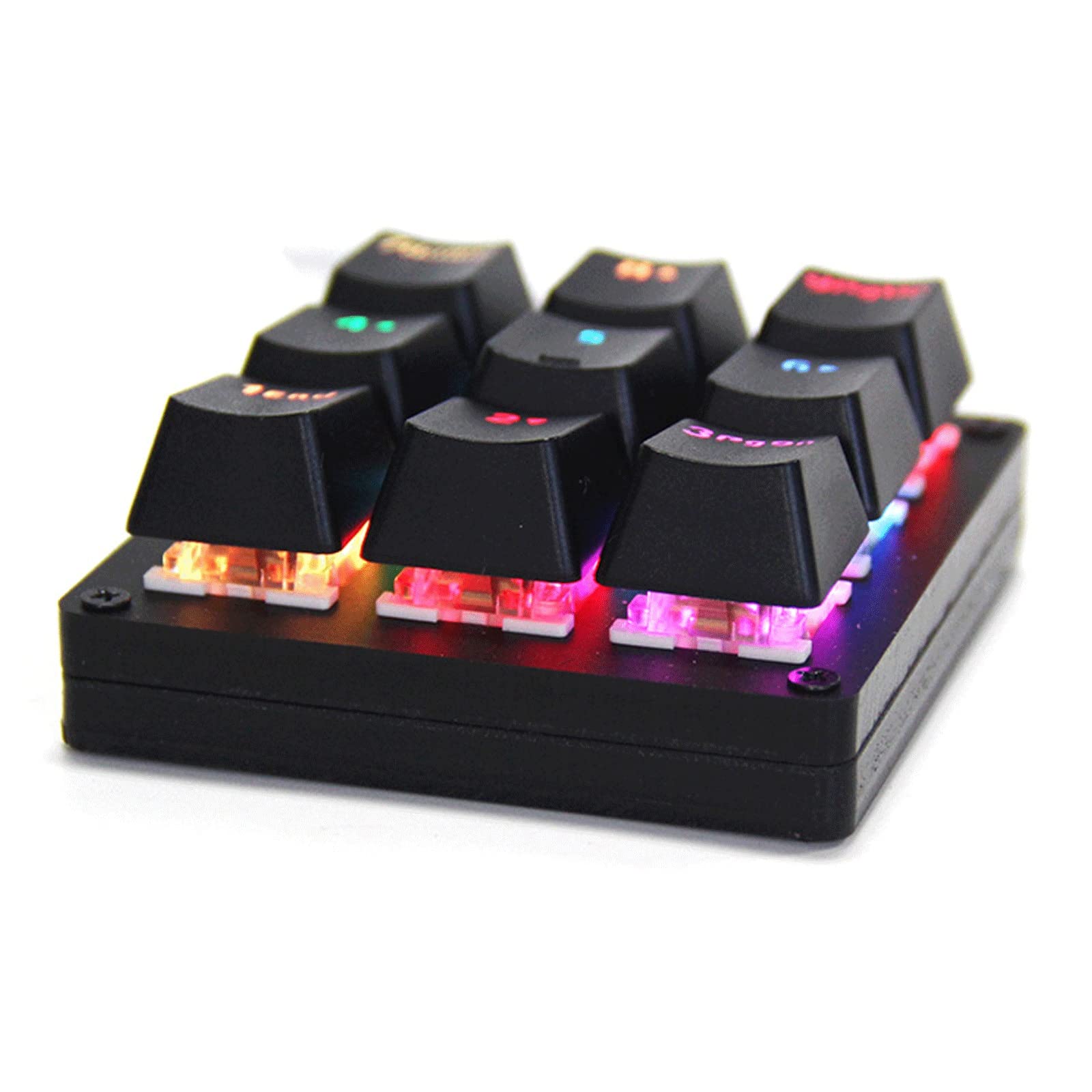 Tastiera Standard con Una Tastiera Meccanica a macroistruzione. Keypad 9 Key Gaming Keyboard 9 Key Gaming Keypad Programmazione Macro Software USB Gaming Mini KEYPAD Meccanico (Taglia : C)