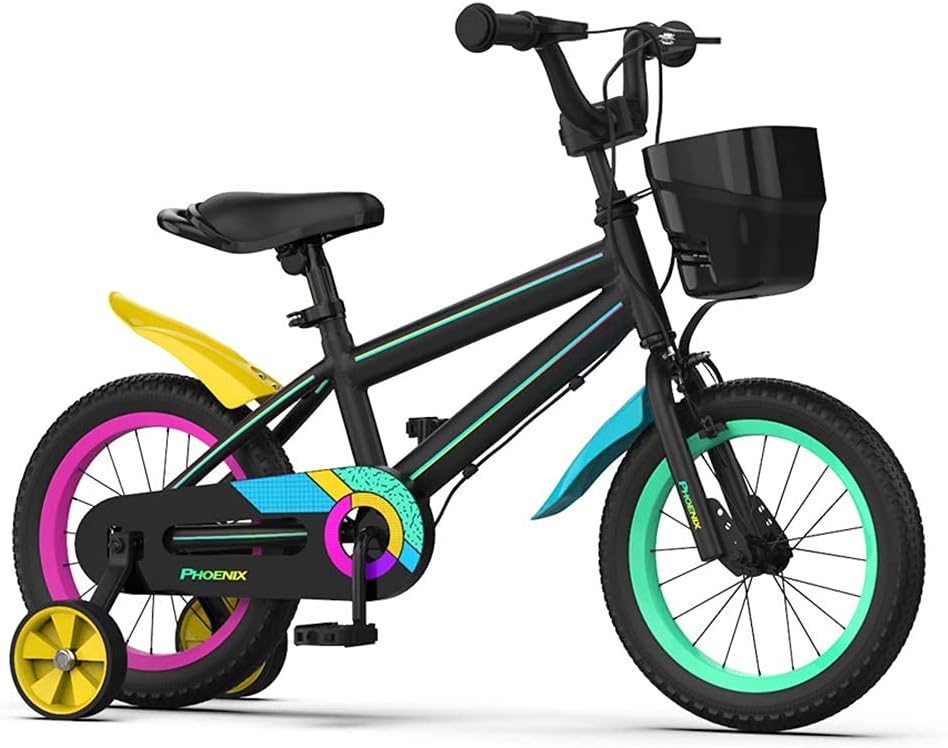 PHOENIX Kids Bike for Boys Girls 14 16 18 20 inch Bicycle with Training Wheels 20 inch with Kickstand and Basket for Ages 3-12 Toddler Youth : Sports & Outdoors