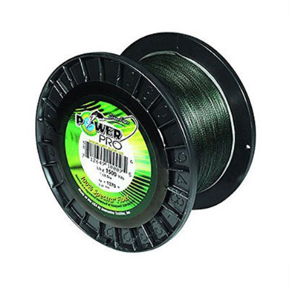 Power Pro 50 lb x 1500 yds Moss Green Braided Spectra Line