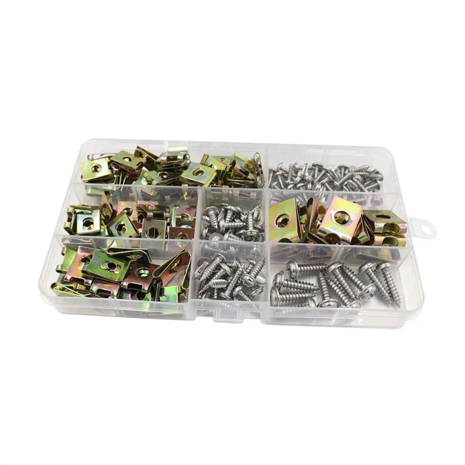 Viti e accessori Accessori Per Auto 170 Pz Viti Autofilettanti Assortimento Kit Parafango Per Paraurti Di Fissaggio U Dadi Clip E Self
