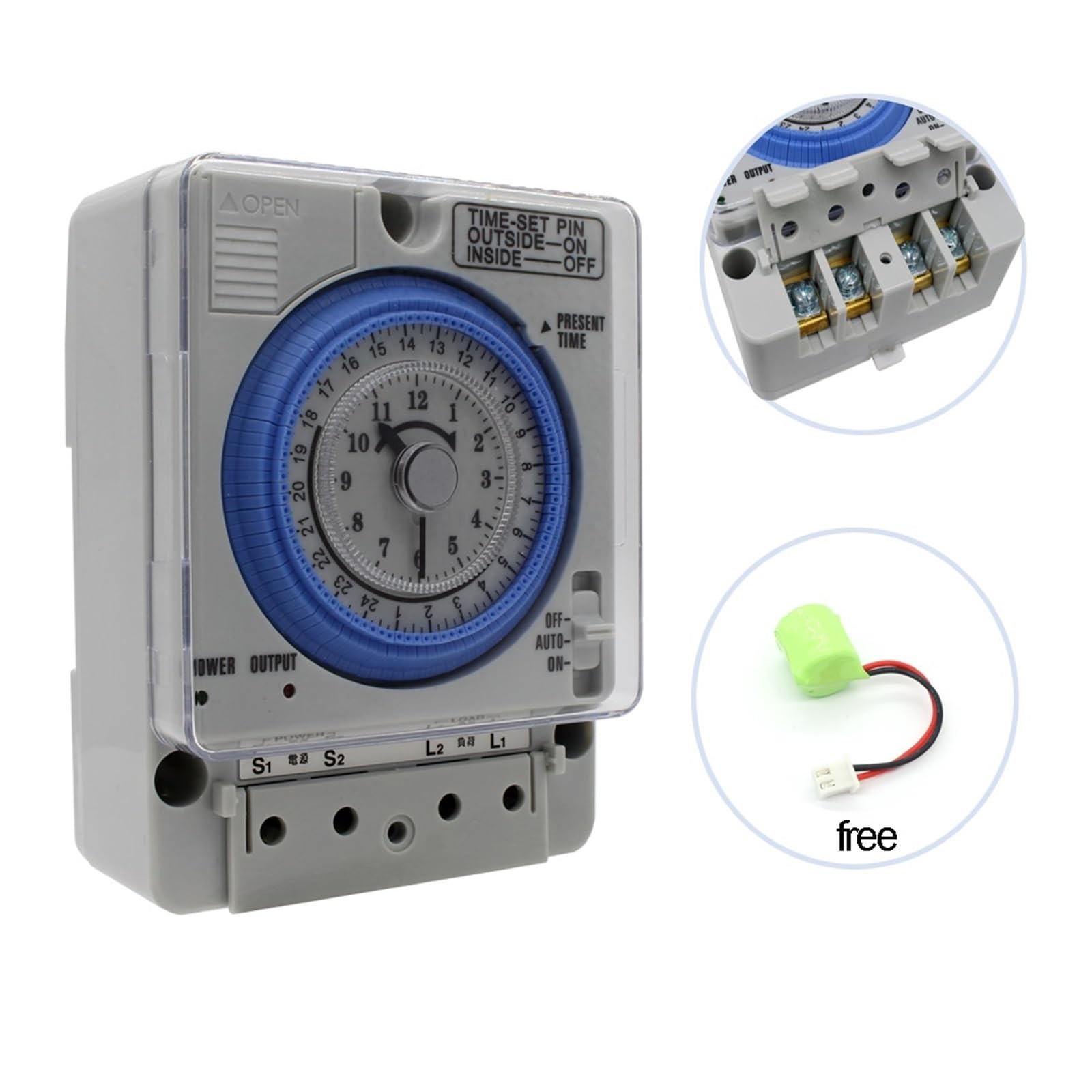 TB35N 100-240V 15A DIN-Schienen-Warmwasserbereiter programmierbare Zeitschaltuhr Zeitregler Mechanische Zeitschaltuhr