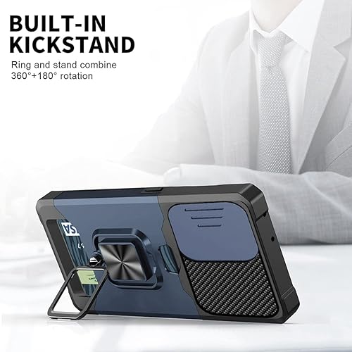 Miniatura 2 de NKECXKJ Funda para iPhone 14 Max con protector de pantalla, soporte para tarjetas, soporte para soporte, resistente, delgada, a prueba de golpes,