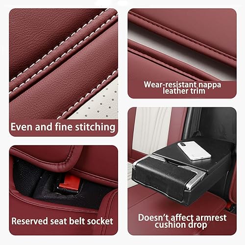 Miniatura 4 de Fundas de asiento de automóvil para Toyota Matrix 2003-2013, impermeables, de piel sintética, compatibles con bolsas de aire, funda protectora de