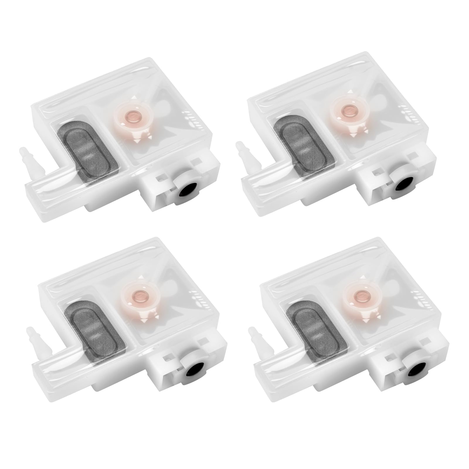 Hreoiplin 4Pcs Transparent Printer Ink Damper Compatible with E-pson R1390 L1800 L1400 R2000 R2400 L1300 T50 L805 DTF Printer