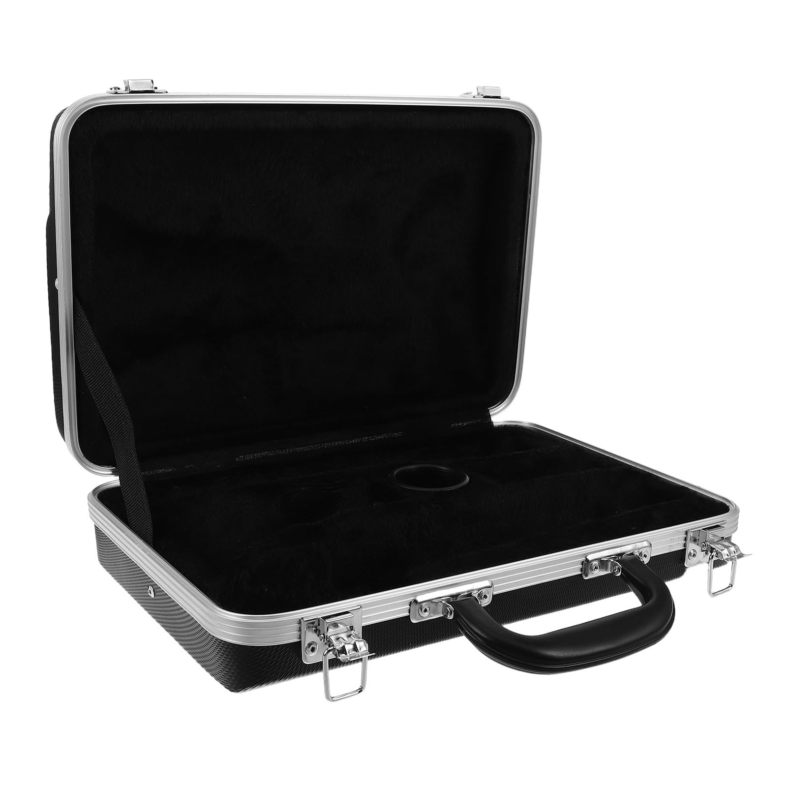 Healeved Estuche para Clarinete ABS Rígido Negro Organizador Compartimentos para Accesorios Bolsa Ligera y Compacta Adecuado para Músicos y Estudiantes en Conciertos y Viajes