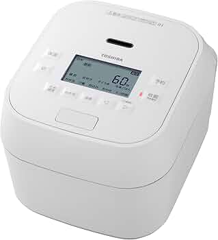 Amazon.co.jp: TOSHIBA(東芝) 炊飯器 炎匠炊き 5.5合 RC-10HGW(W
