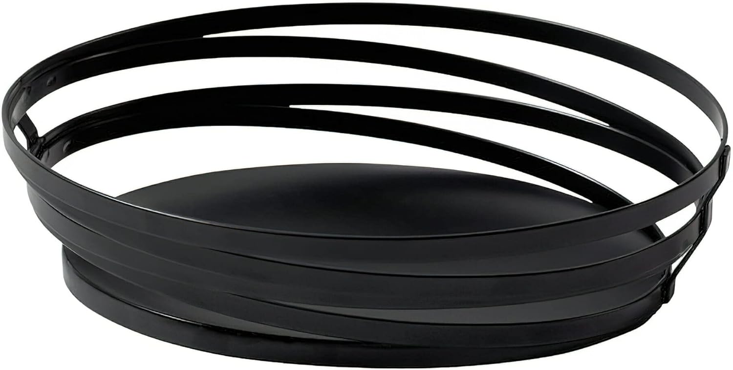 G.E.T. WB-982-MG 9" x 7" Rectangular Powder Coated Metal Gray Wire Serving Basket, Cyclone Collection