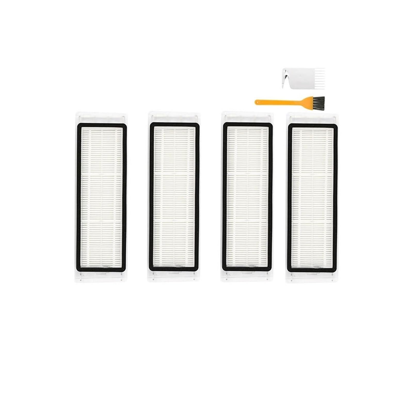 Kicici Compatible With Compatible With Rockrobo Vacuum V1/ Roborock S5 Max E3 S4 S5 S50 S6 Xiaomi 1S/ SDJQR01RR, SDJQR02RR Accessories Main Side Brush Filter(Set C)