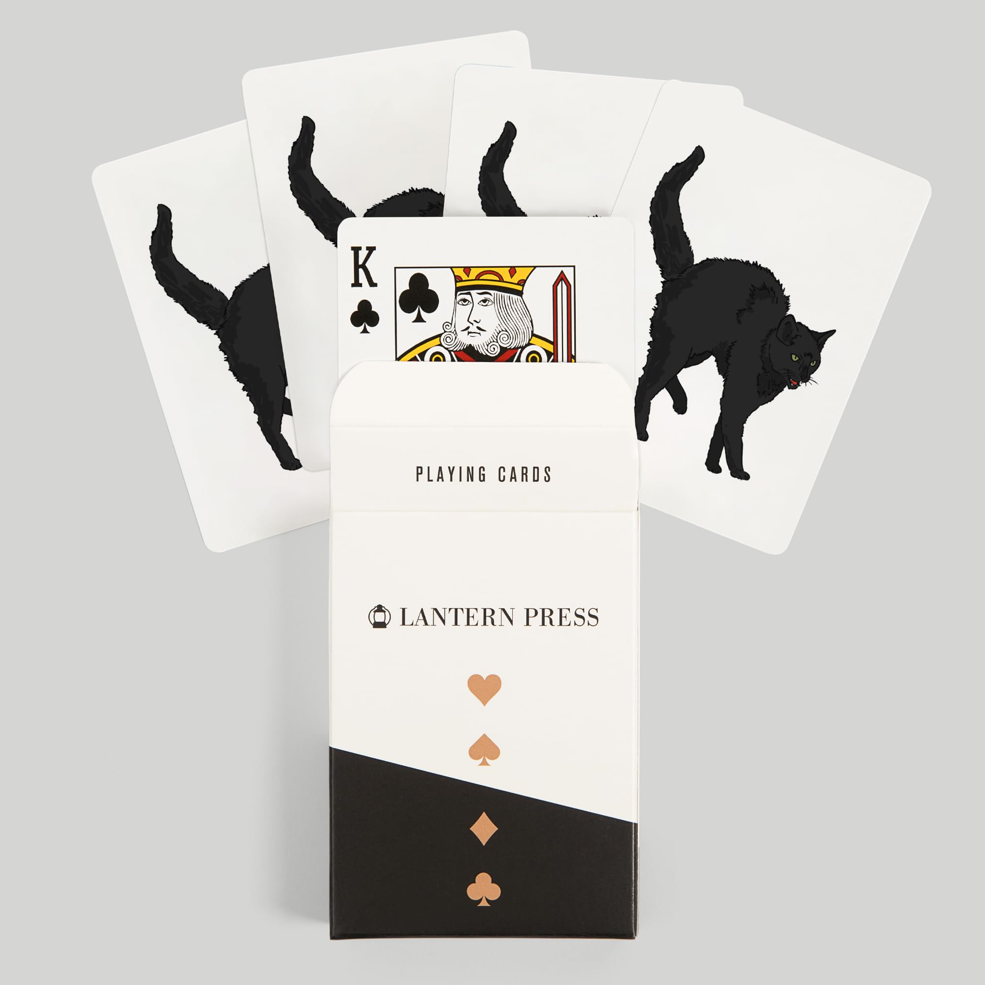 Amazon.co.jp: Lantern Press 黒猫 アイコン (トランプ52枚、ポーカー