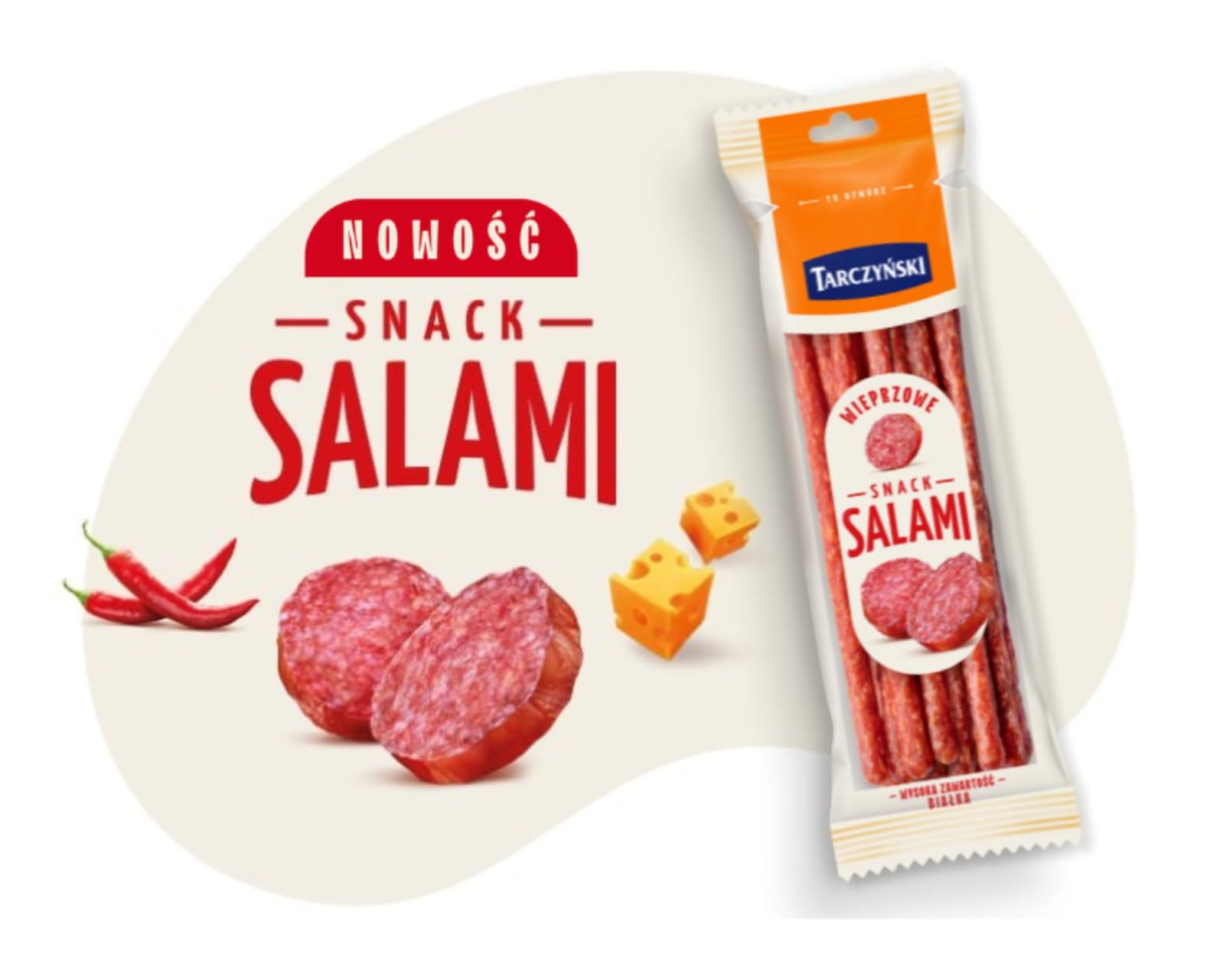 Tarczynski Kabanossi 18x 105g - Cabanossi Schweinefleisch - Kabanos Wurst