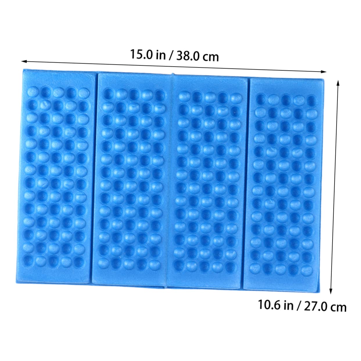 Abaodam Cojín Portátil Plegable Xpe Azul 4 Piezas para Exterior