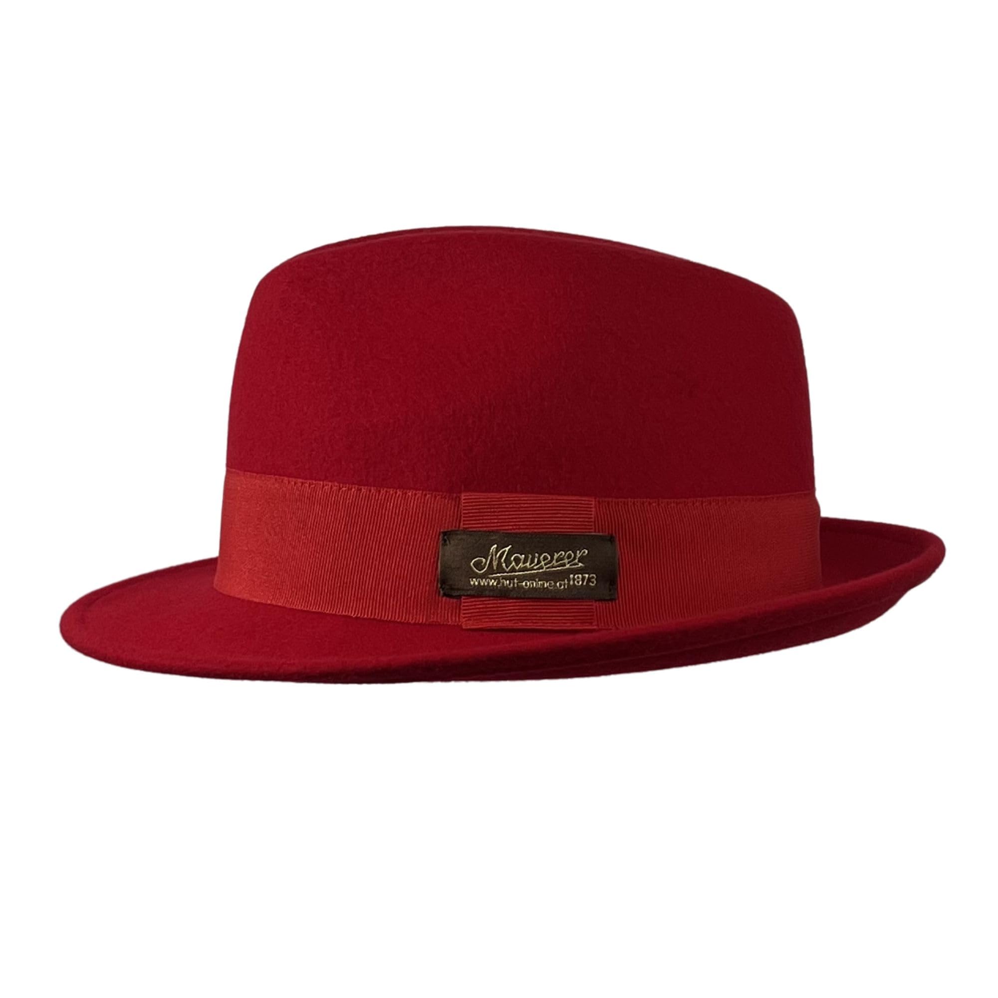 Red Hot Austrian Fan Hut - WM-Fanartikel - roter Trilby Hut