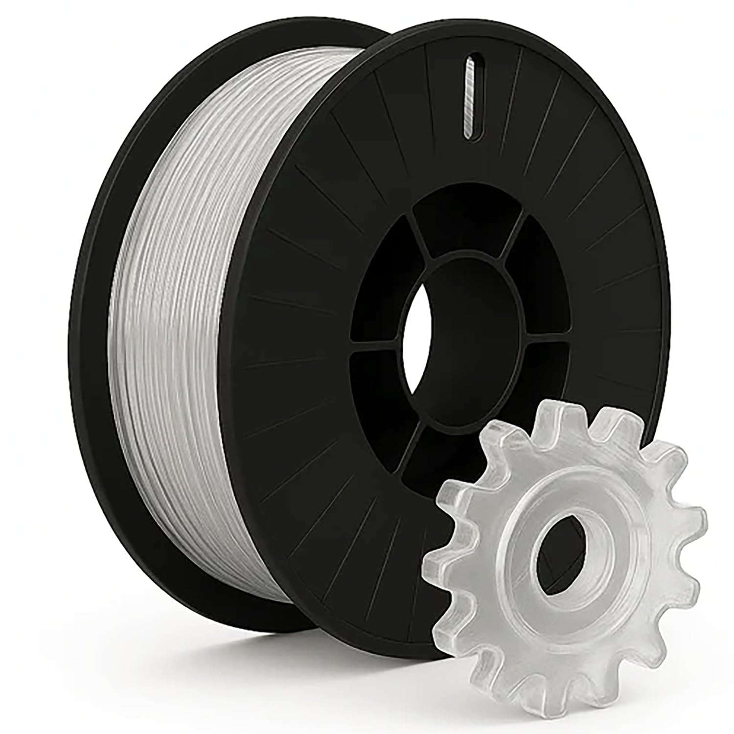 PLA PRO + 3D Printer Filament Roll, 1kg Net Weight, Great Flexibility, Eco-Friendly, High Rigidity, Biodegradable, Low Warping Output, 1.75mm Diameter, Ideal for DIY Makers (Natural)-picture-27