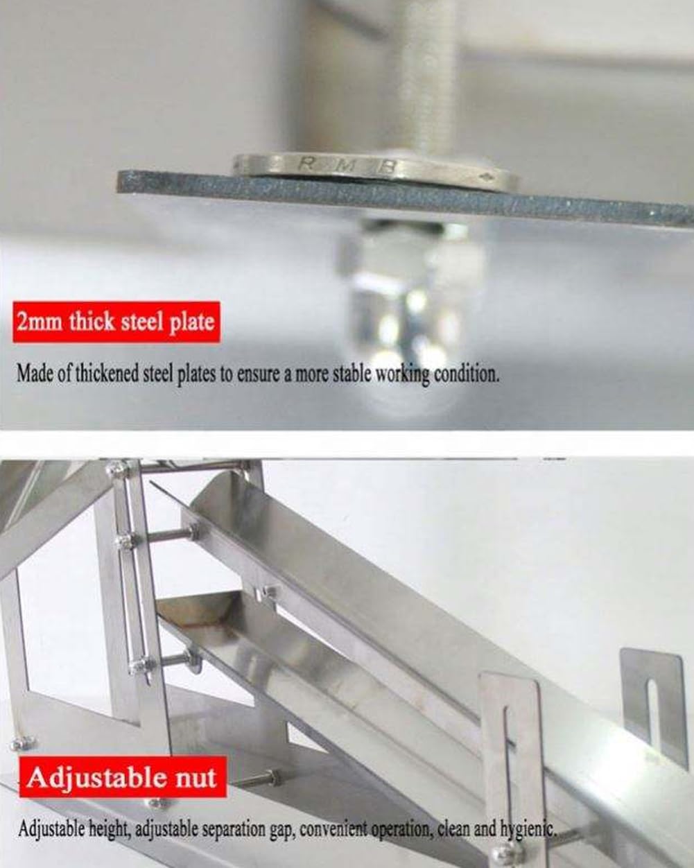 Separatore per tuorlo d'uovo, divisore per liquidi in acciaio inox, per uova di anatra e gallina, altezza regolabile, uscita 500-800 pezzi/h, ideale per pasticcerie