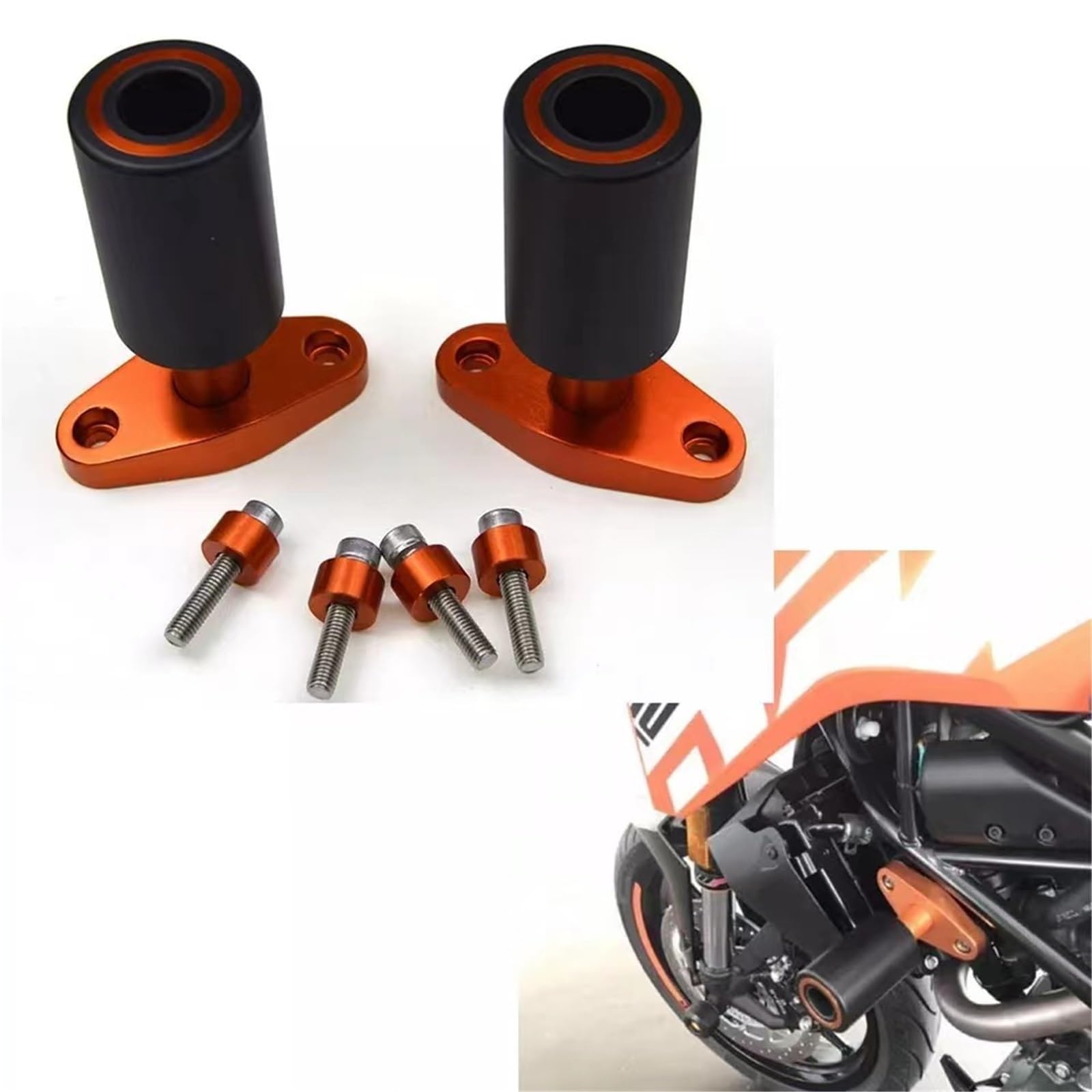 Cadre Curseur Crash Protecteur pour Duke 125 200 250 390 RC390 R Accessoires De Moto Protection Contre Les Chutes Moteur Pad