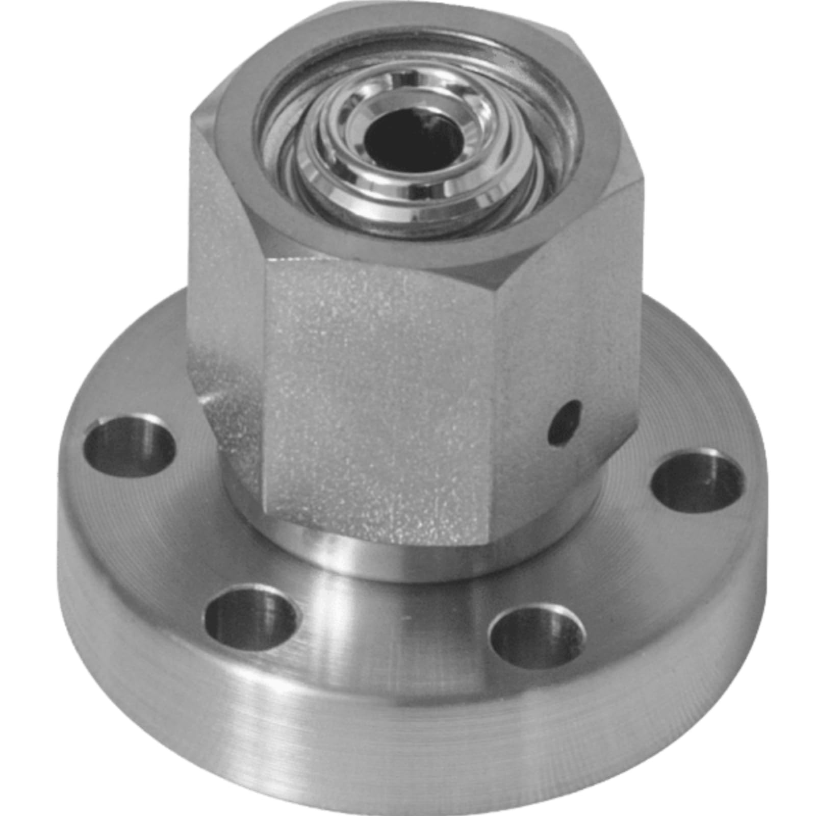 Adaptador de brida de vacío VCR hembra a KF16 de acero inoxidable - Acoplador de conector de alto vacío, 1 pulgada(CF35 0.5 Inch)