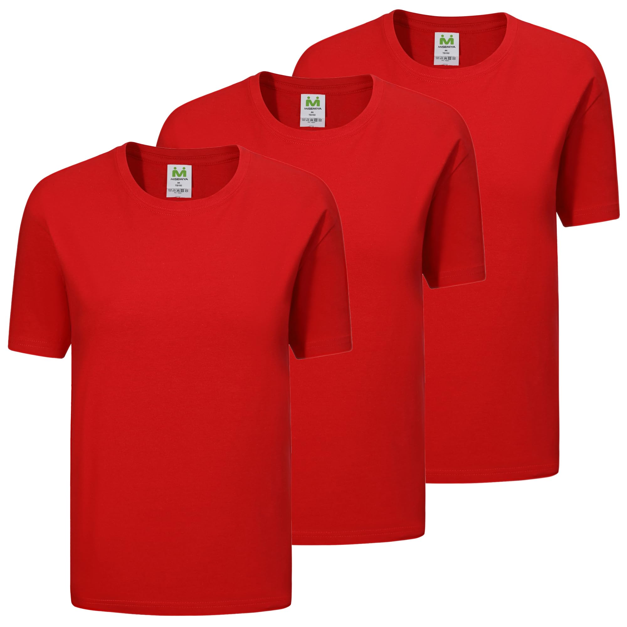 MISEMIYA T Shirt - Mz-3-ts135 T-Shirt Unisex - Adulto (Pacco da 3) - 5