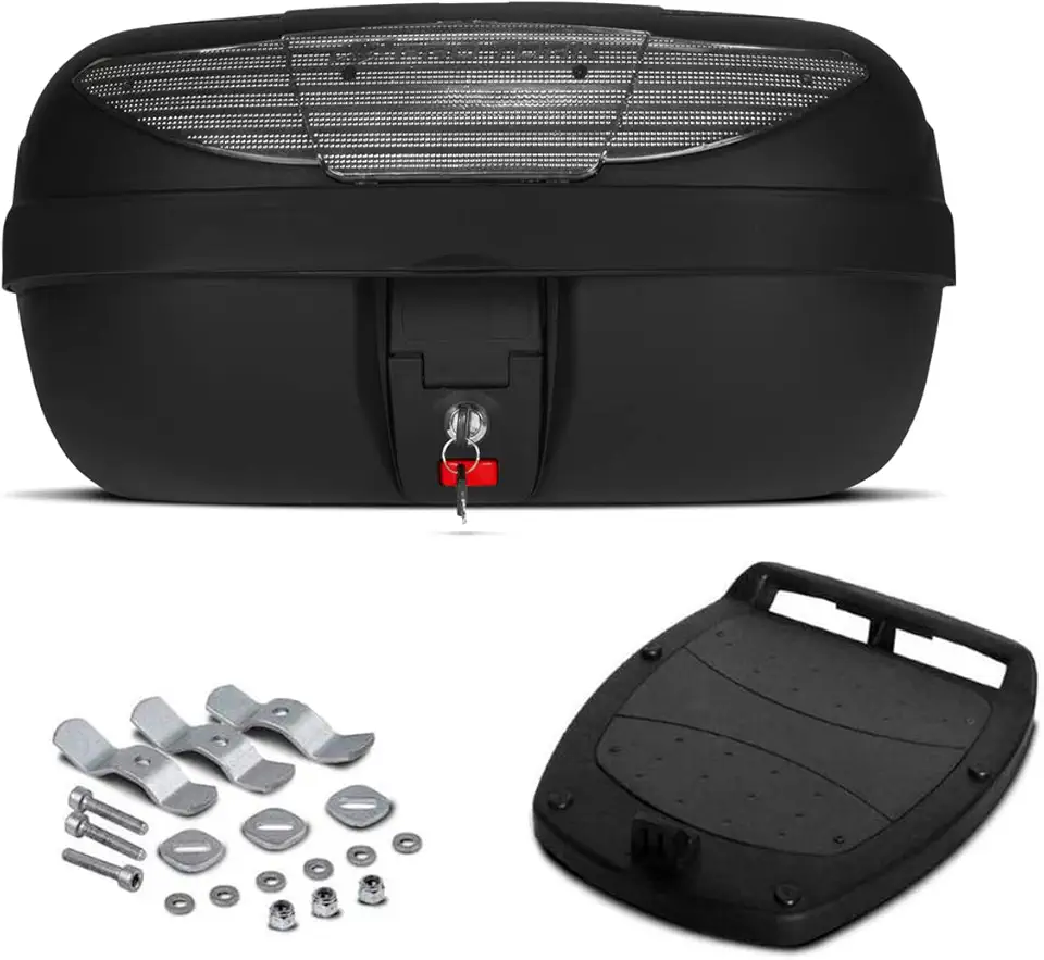 BAULETO PLÁSTICO SUPERIOR 45 LITROS PRO TORK REFLETOR CRISTAL