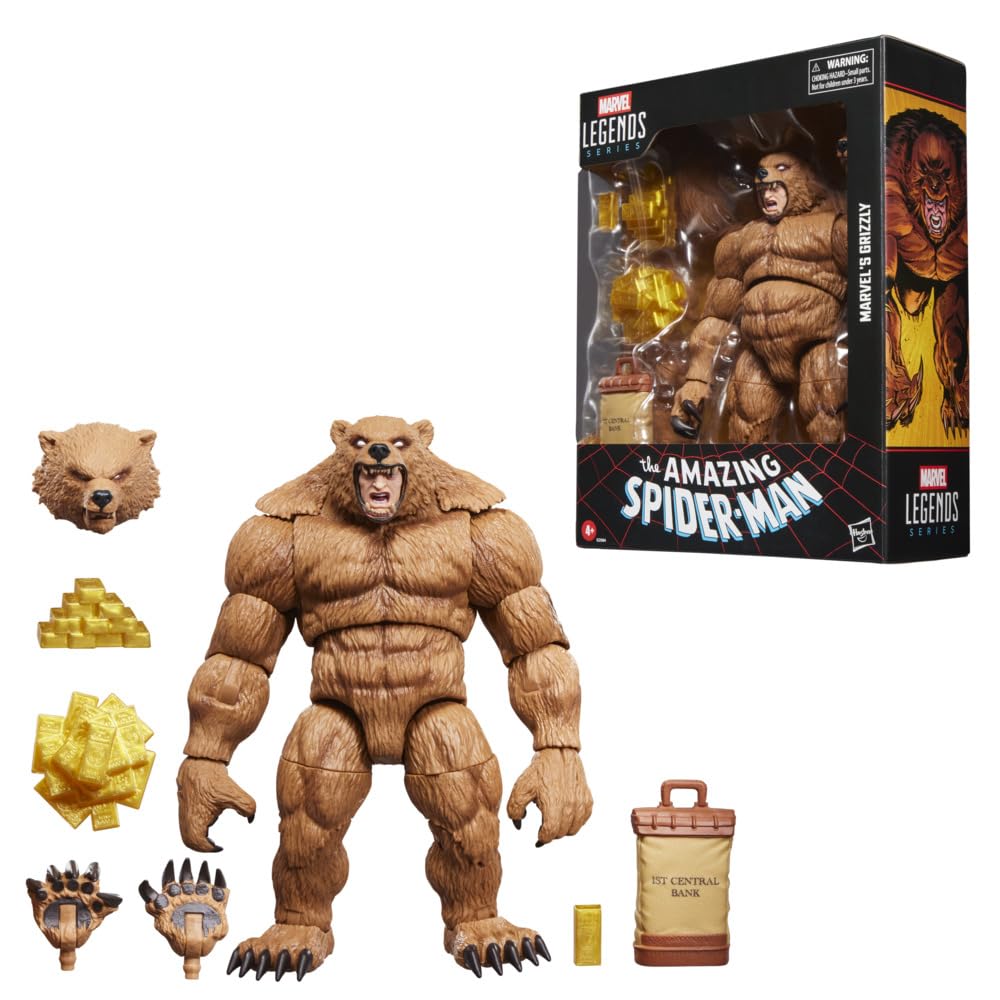 Marvel Legends Series Marvel's Grizzly, Spider-Man Comics