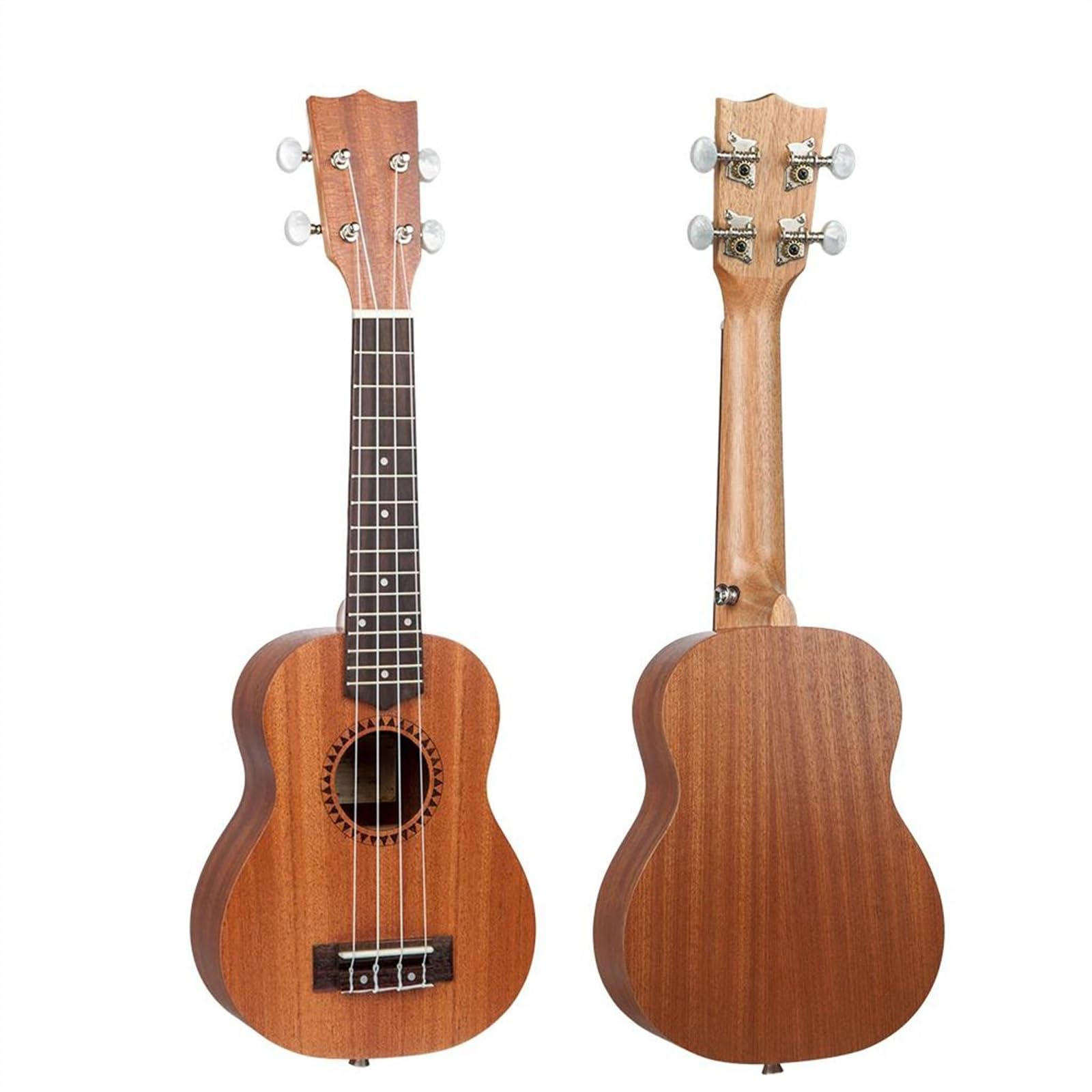 Professional Ukeleles 21 Inch Ukelele 15 Frets Rosewood Fretboard Sapele Wood Body 4 String Mini Ukelele Guitar