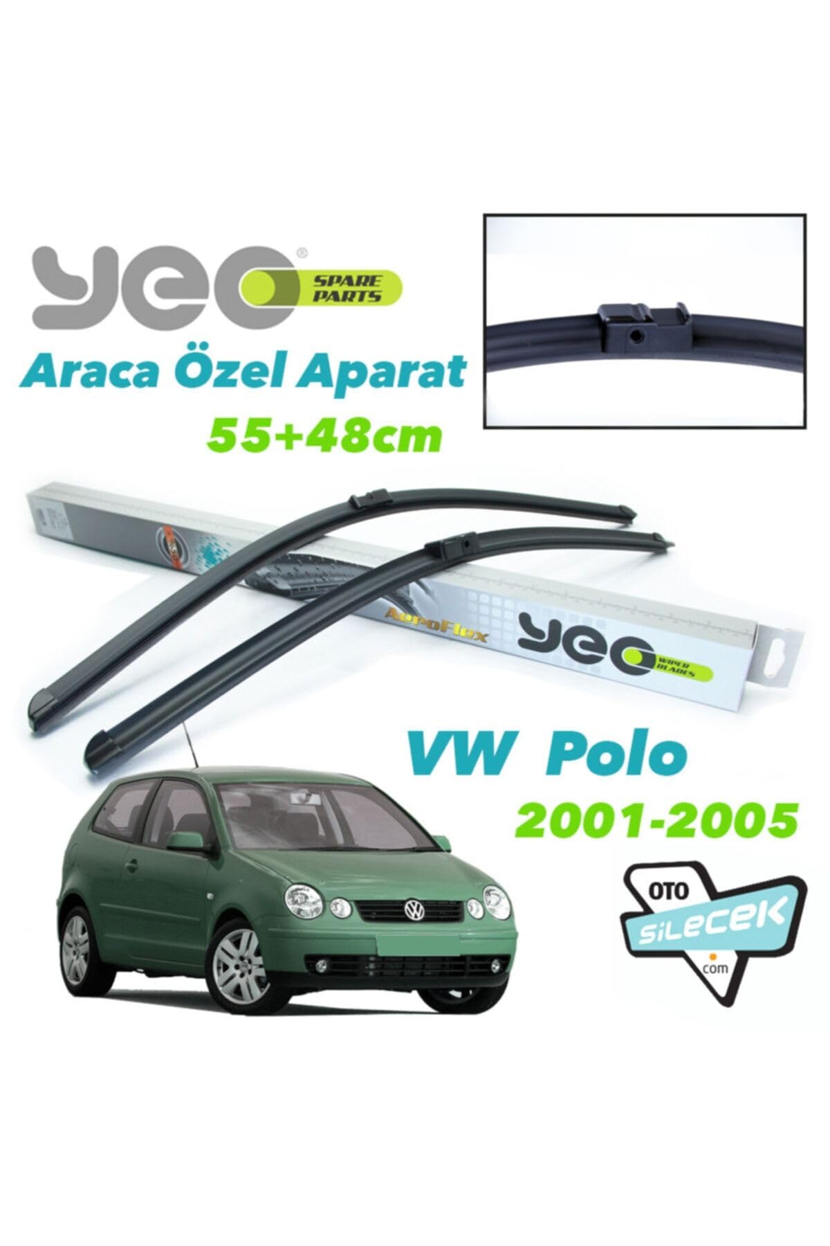 Yeo Vw Polo 4 ile Uyumlu Silecek Takımı 2001-2005
