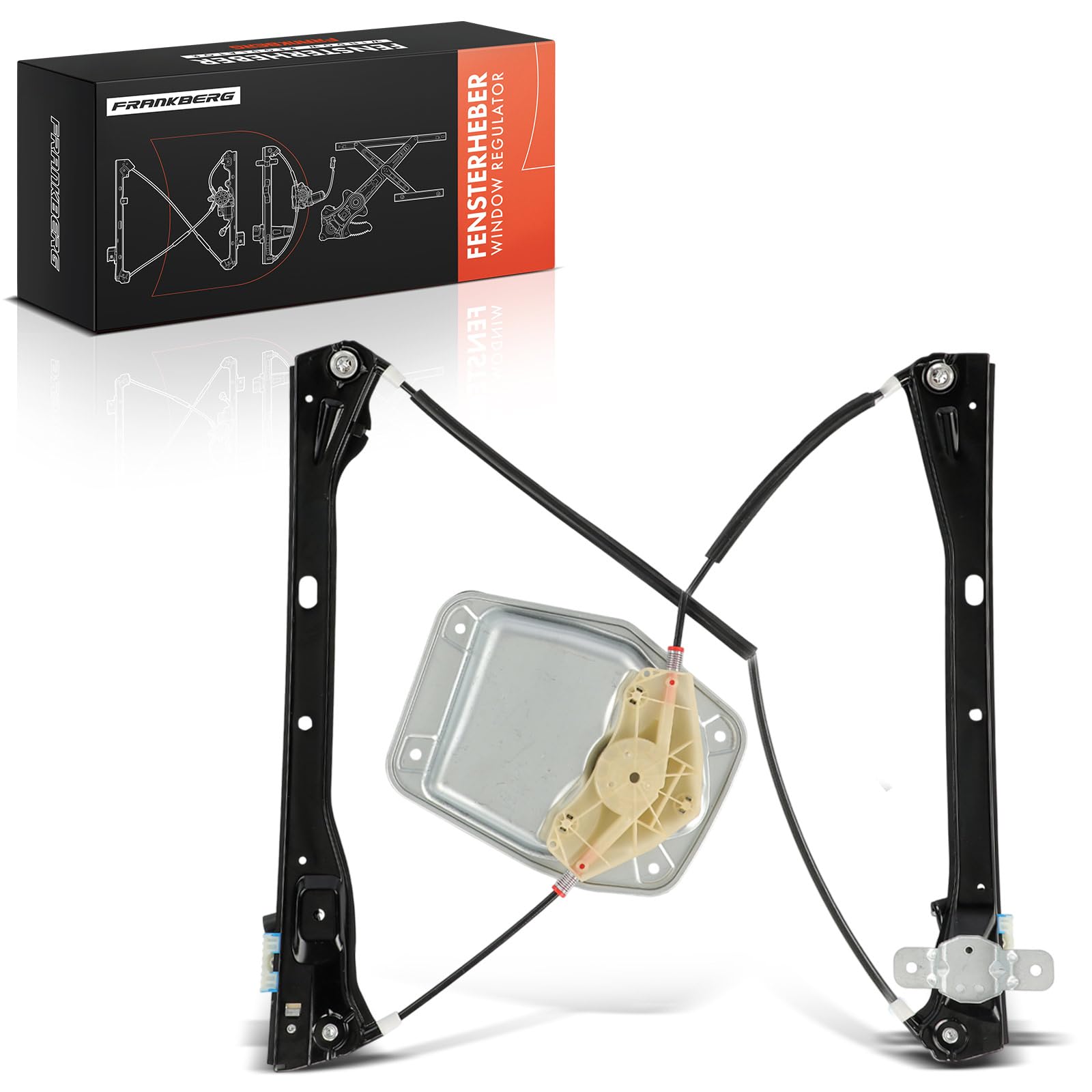Frankberg Electric Window Regulator Without Motor Front Right Compatible with Golf MK V Hatchback 2003-2008 Golf V MK V Estate Hatchback 2003-2009 J.e.t.t.a MK III Saloon 2005-2010 Replace# 1K5837462