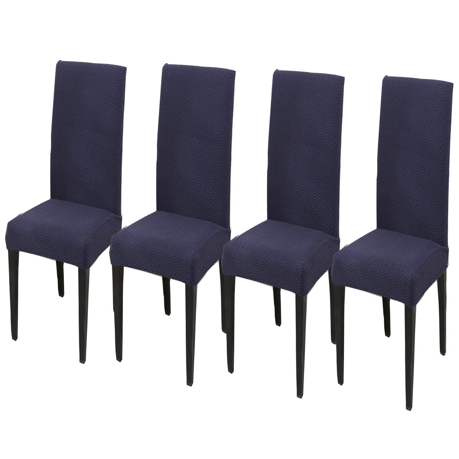 NMVAWIPT Chair Covers, Stretch For Dining Chairs, Removable Washable Slipcovers, Universal For Home Ceremony Wedding Party(#9,4pcs)