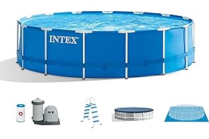 15' x 48" Intex Family Above Ground Swimming Pool Set with Essentials