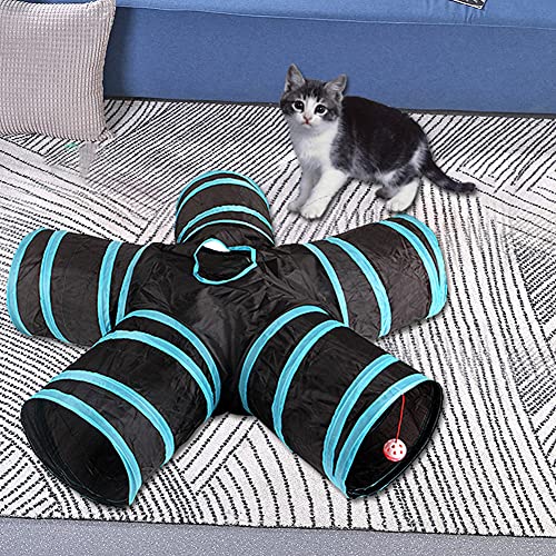 FuMeiJiaJiaJu Draagbare Kattenspeelgoed Inklapbare Tunnel Kitten Interactief Spel Speelgoed Duurzame Hondenbuis… - Image 8