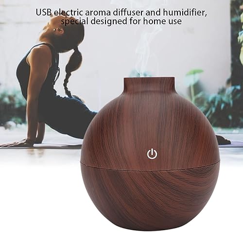 Miniatura 5 de Difusor de aceite esencial de 4.4 fl oz, mini difusor de aceite esencial LED USB, humidificador de escritorio de oficina, difusores ultrasónicos de